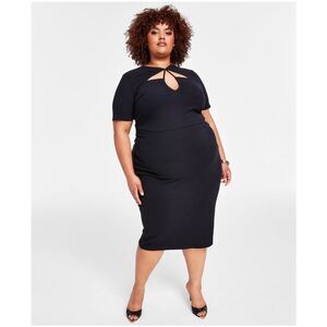Nina Parker Womens Cutout Bodycon Dress, Black, NWT